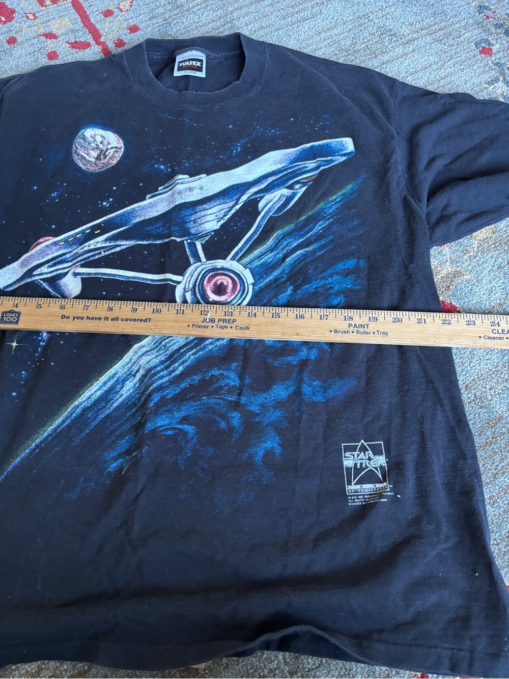 Star-Trek 25th anniversary front and back graphic single stitch shirt mens XL - Picture 3 of 7
